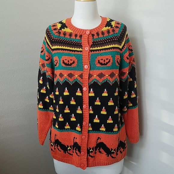 halloween cardigan sweater